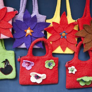 Natural Hemp & Jute Tote Bag Combo Set