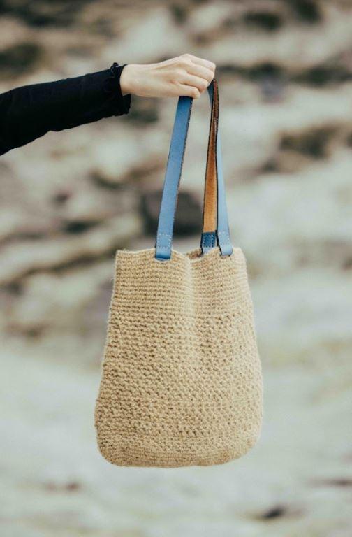 Wool Felt Floral Tote Bag & Handbag